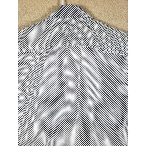 Silverstone Shirt Mens Medium Modern Fit Button Up Collared Blue Cotton Blend - Picture 13 of 13